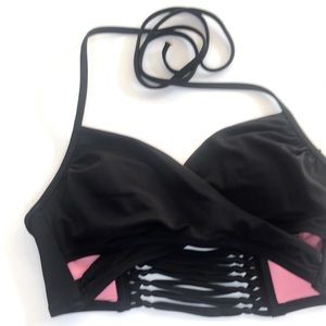 VS PINK black bathing suit top